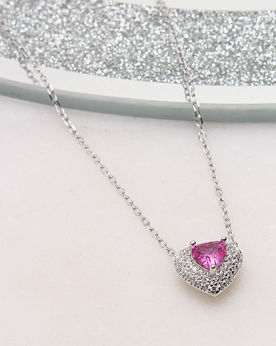 Colier argint inima cod 4-51436, gr2.2 [1]