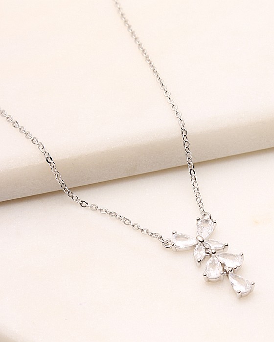 Colier argint si cubic zirconia cod 4-49625, gr3 [1]