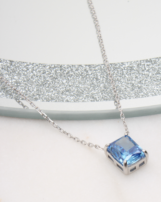 Colier argint si cubic zirconia, gr3.5 [1]