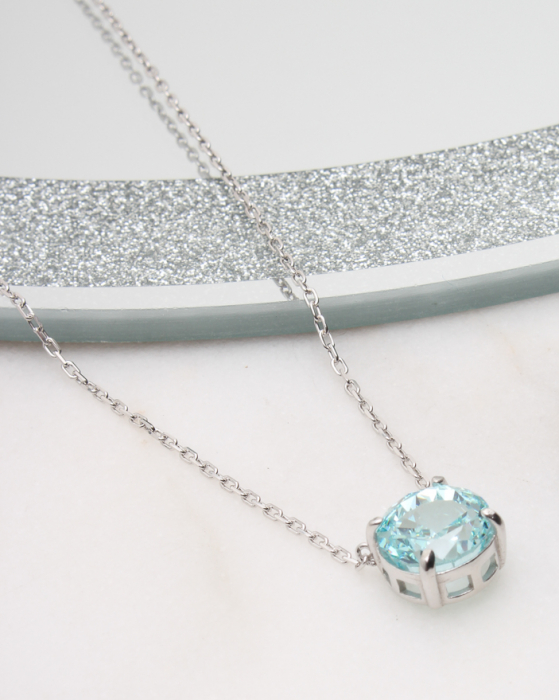 Colier argint si cubic zirconia, gr4.9 [1]