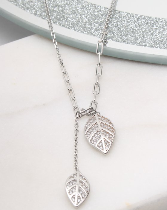 Colier argint si cubic zirconia, gr5.5 [1]