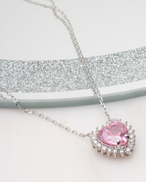 Colier argint si cubic zirconia, gr5.6 [1]