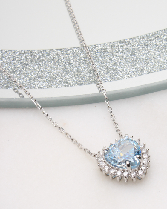 Colier argint si cubic zirconia, gr5.6 [1]