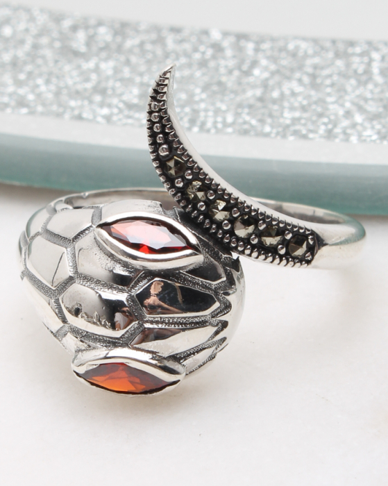 Inel argint cu marcasite, gr4.2 [1]