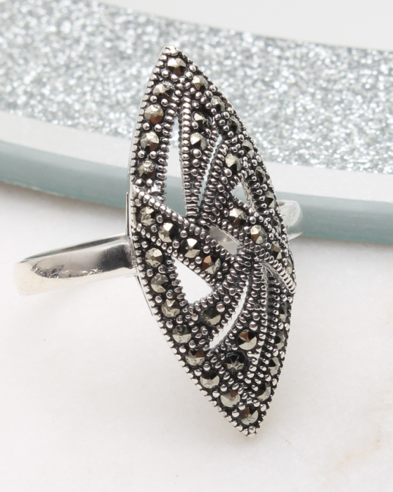 Inel argint cu marcasite, gr4 [1]