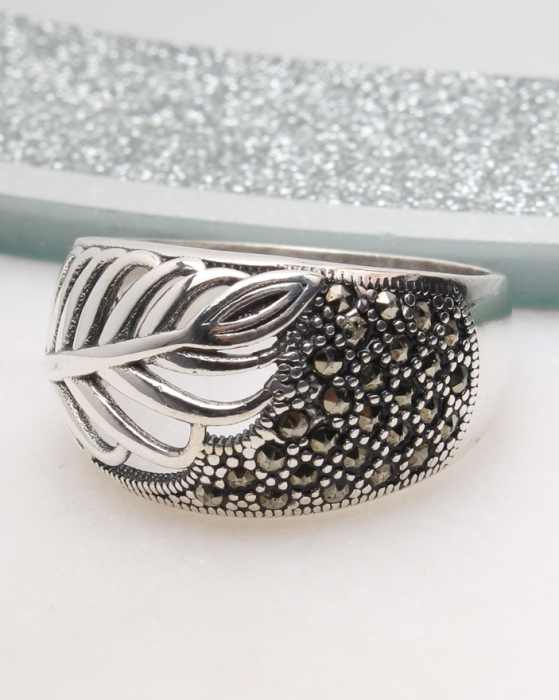Inel argint cu marcasite, gr4.9 [1]