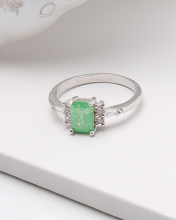 Inel argint si cubic zirconia cod 1-45408, gr2.7 [1]