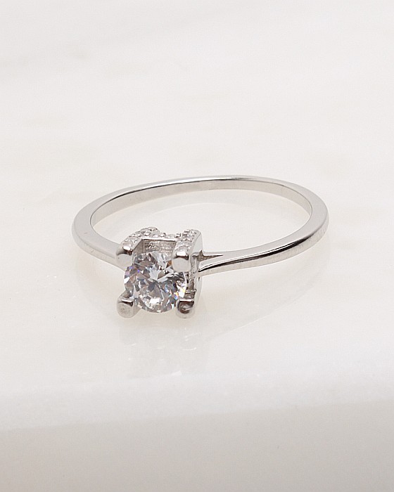Inel argint si cubic zirconia cod 1-47578, gr1.8 [1]