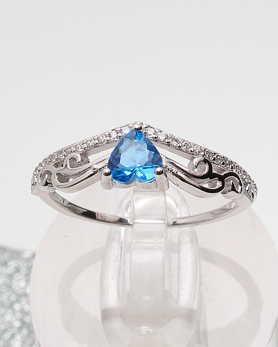 Inel argint si cubic zirconia cod 1-51209, gr1.6 [1]