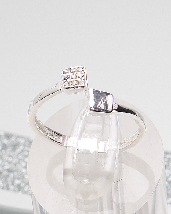 Inel argint si cubic zirconia cod 1-51290, gr1.5 [1]