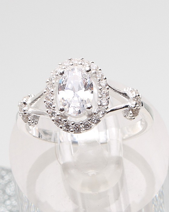 Inel argint si cubic zirconia cod 1-51304, gr2.7 [1]