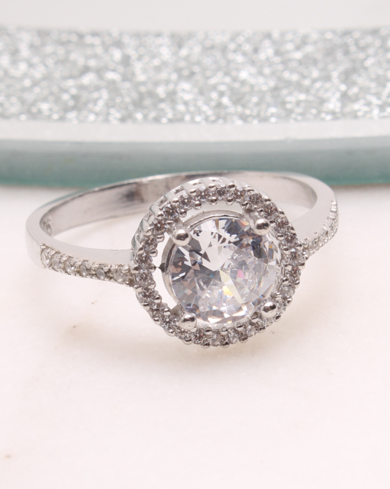 Inel argint si cubic zirconia, gr2.7 [1]