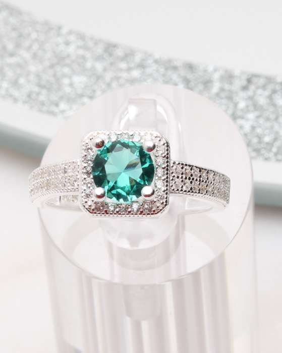 Inel argint si cubic zirconia, gr3.4 [1]