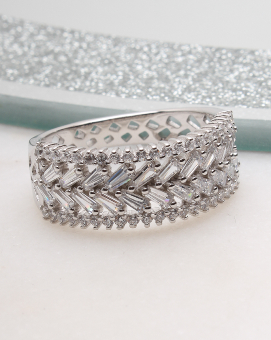 Inel argint si cubic zirconia, gr3.4 [1]