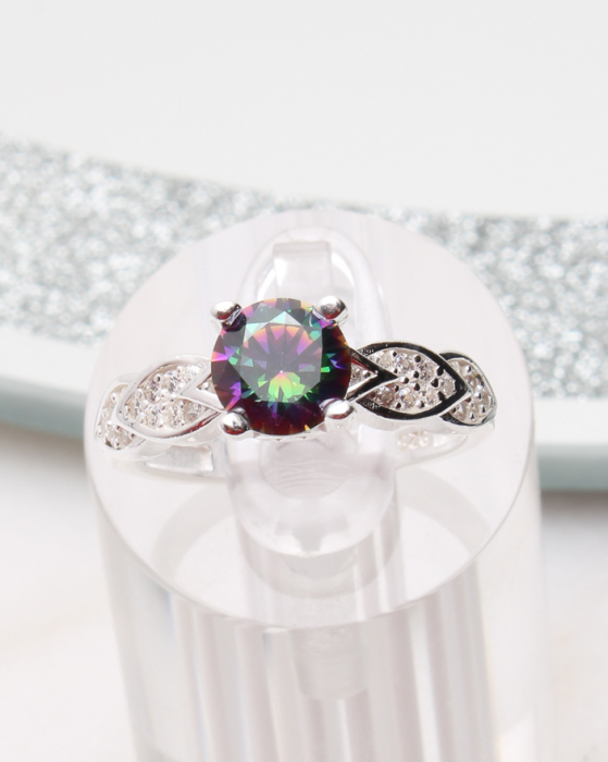 Inel argint si cubic zirconia, gr3.5 [1]