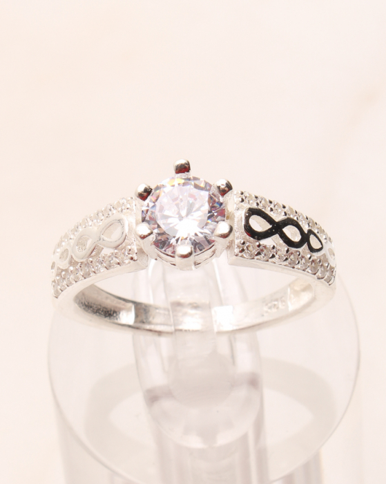 Inel argint si cubic zirconia, gr3 [1]