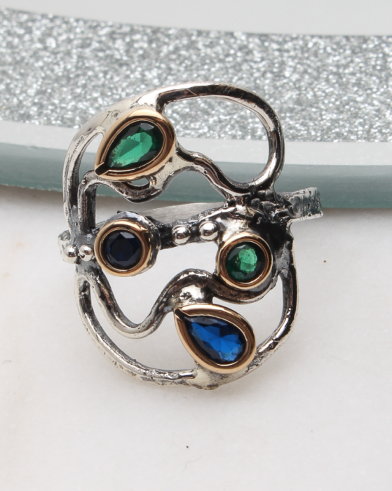 Inel argint si cubic zirconia, gr3.6 [1]