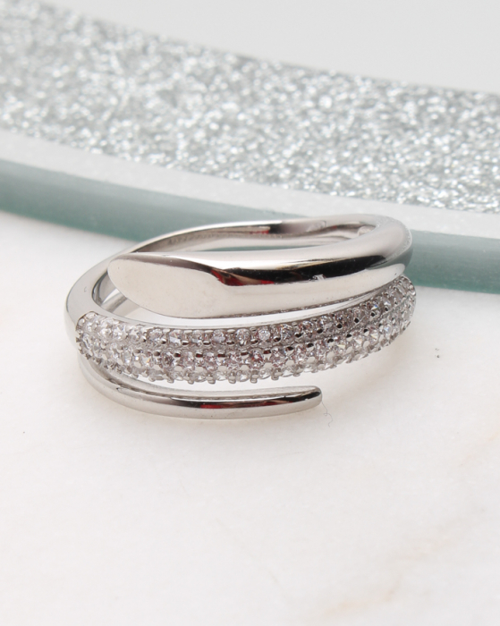 Inel argint si cubic zirconia, gr3.6 [1]