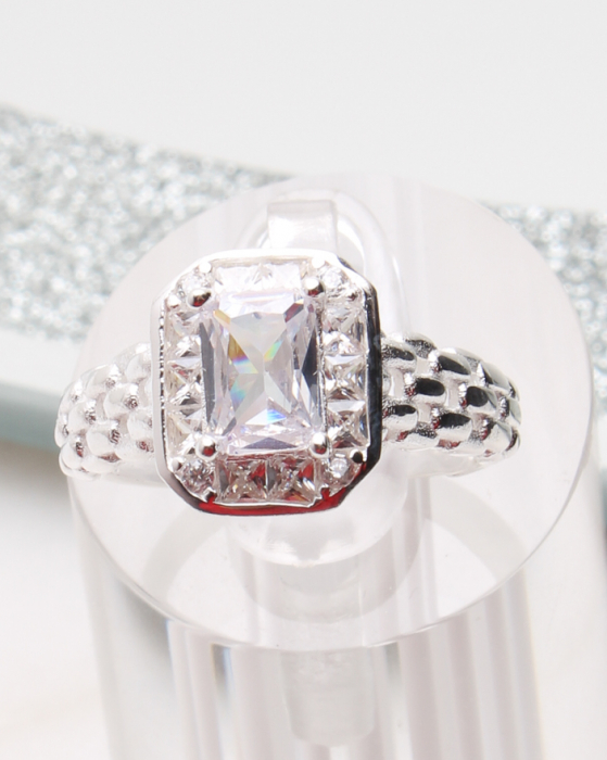 Inel argint si cubic zirconia, gr3.8 [1]
