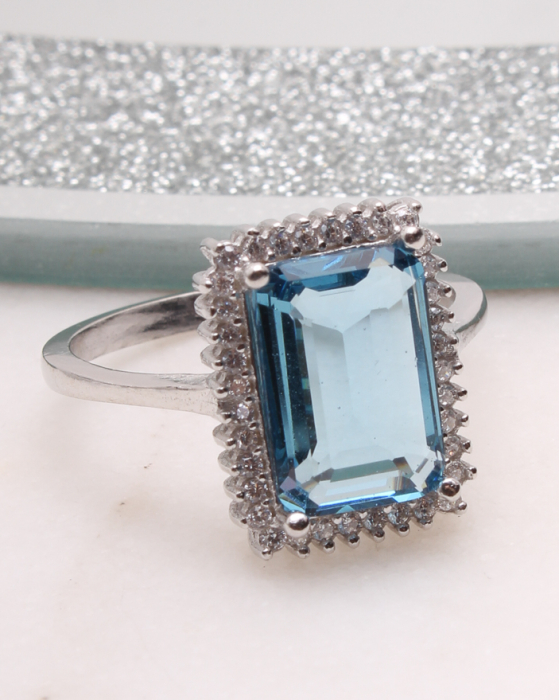 Inel argint si cubic zirconia, gr3.9 [1]