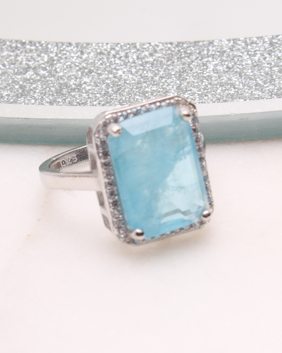 Inel argint si cubic zirconia, gr4.1 [1]