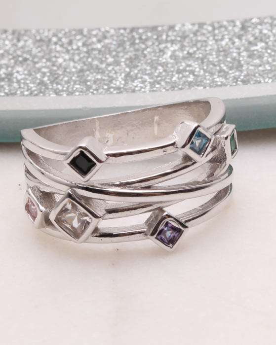 Inel argint si cubic zirconia, gr5.6 [1]