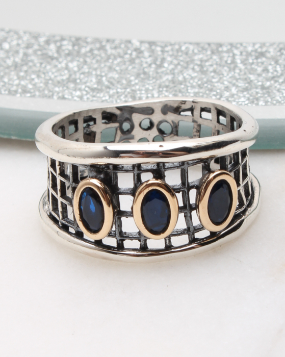 Inel argint si cubic zirconia, gr5.9 [1]