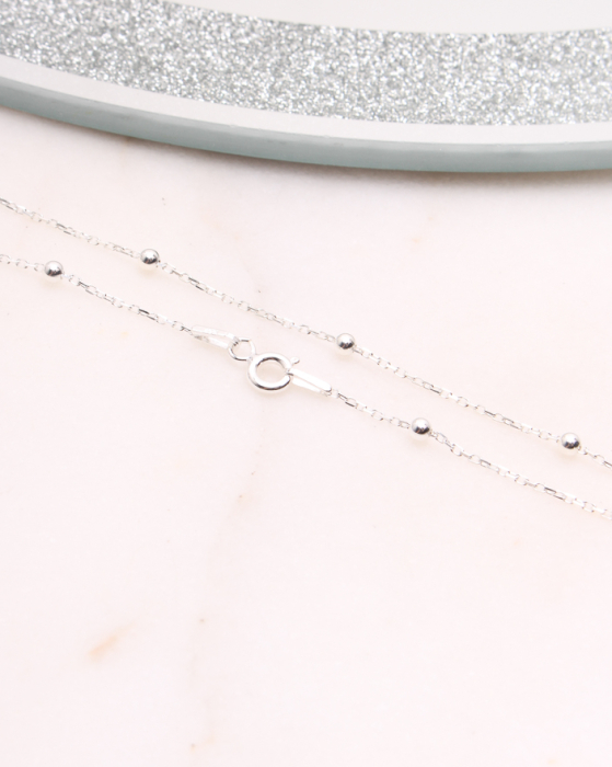 Lantisor argint cu bilute, gr1.7 [1]