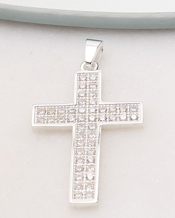 Pandantiv argint cruciulita sfintita cod 6-51186. gr2.6 [1]