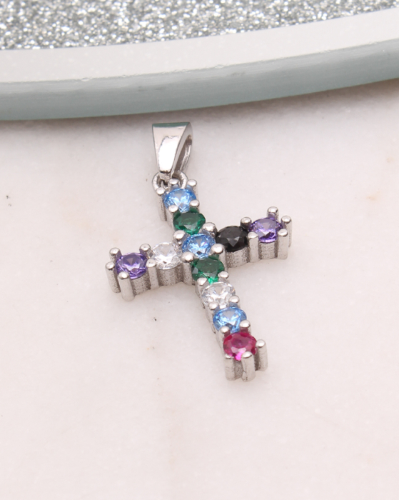 Pandantiv argint cruciulita sfintita, gr1.6 [1]