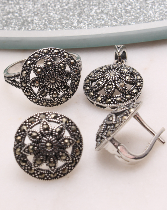 Set argint cu marcasite, gr10.1 [1]