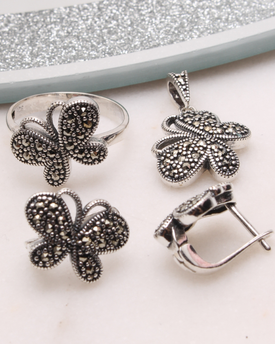 Set argint cu marcasite, gr10.9 [1]