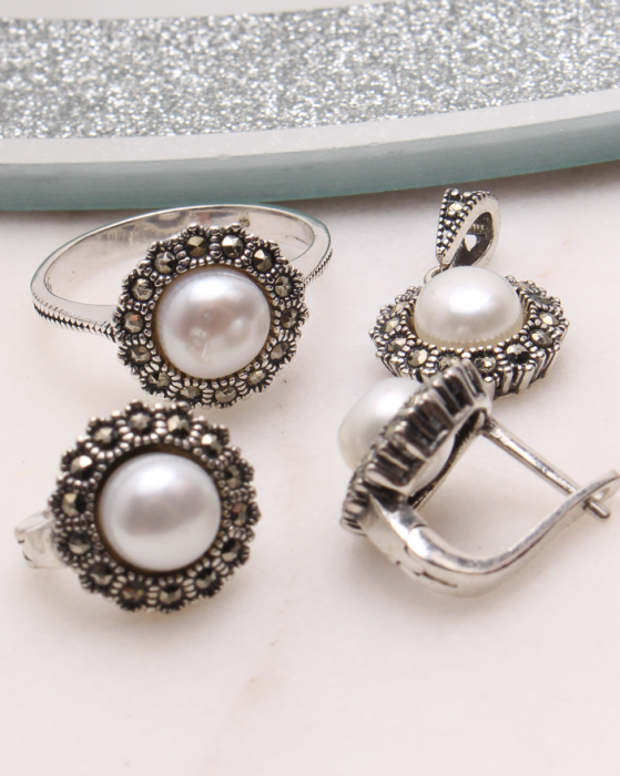 Set argint cu marcasite, gr11 [1]