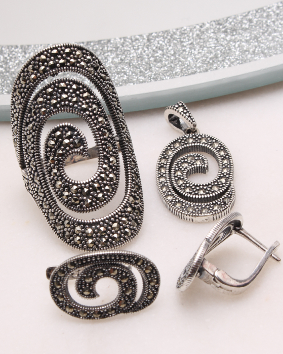 Set argint cu marcasite, gr16.6 [1]