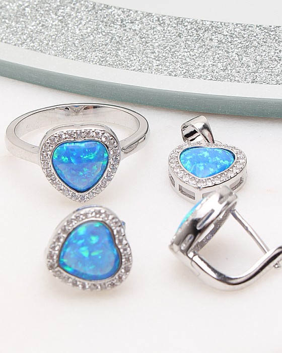 Set argint cu opal cod 3-50200, gr8.2 [1]