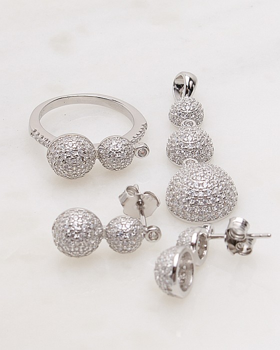 Set argint si cubic zirconia cod 3-48313, gr9.6 [1]