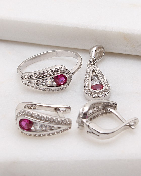 Set argint si cubic zirconia cod 3-48875, gr7.3 [1]