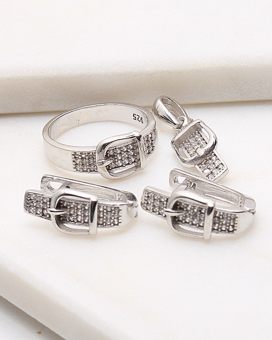Set argint si cubic zirconia cod 3-49551, gr9.3 [1]