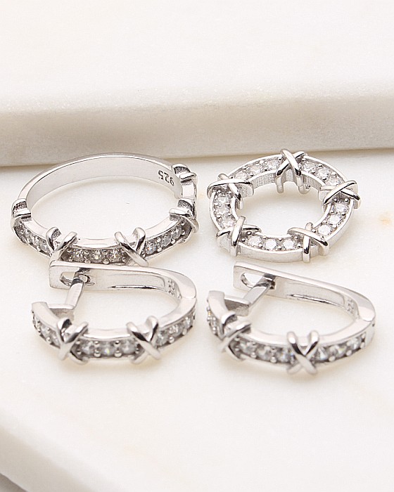 Set argint si cubic zirconia cod 3-49557, gr9.4 [1]