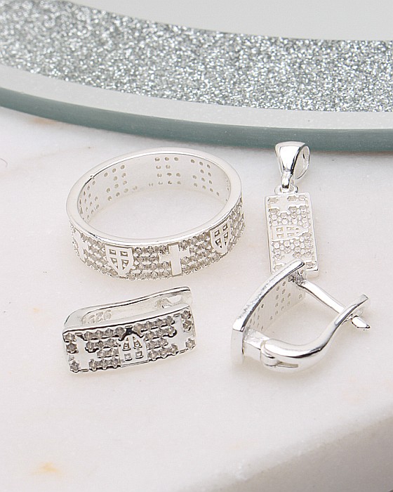 Set argint si cubic zirconia cod 3-50624, gr8.8 [1]