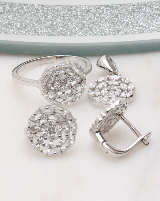 Set argint si cubic zirconia, gr7.5 [1]