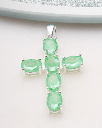 CRUCIULITE SI ICONITE ARGINT - Pandantiv argint cruciulita sfintita. gr3.9