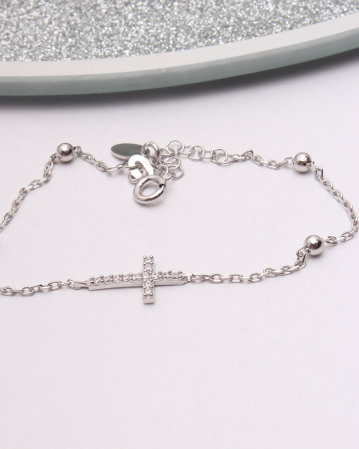 BRATARI ARGINT - Bratara argint cruciulita, gr1.6