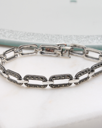 CATEGORII - Bratara argint cu marcasite, gr11.5