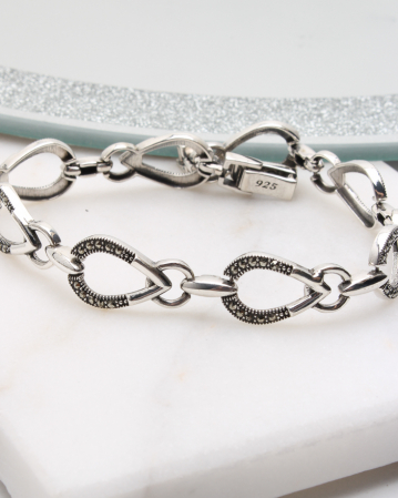 CATEGORII - Bratara argint cu marcasite, gr14.2