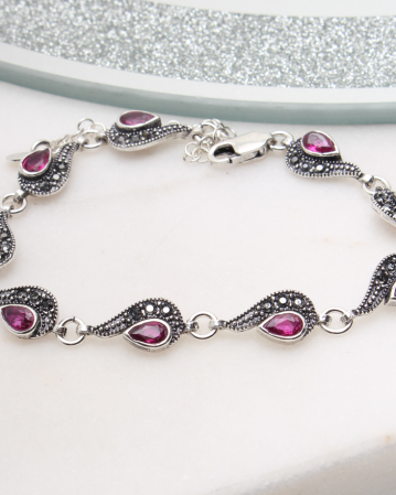 BRATARI ARGINT - Bratara argint cu marcasite, gr7.8