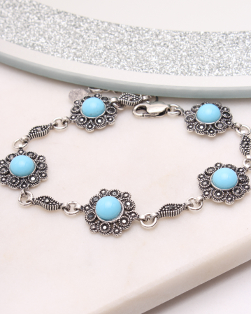 BRATARI ARGINT - Bratara argint cu marcasite, gr8.4