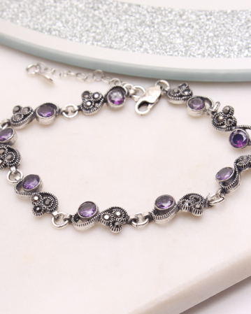 BRATARI ARGINT - Bratara argint cu marcasite, gr9.3