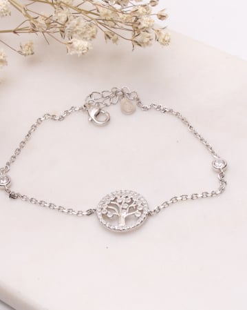 BRATARI ARGINT - Bratara argint 925 si cubic zirconia copacul vietii 2.6g