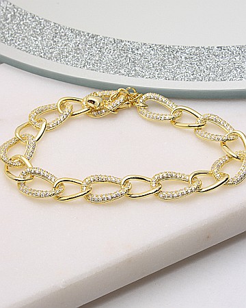 CATEGORII - Bratara argint si cubic zirconia cod 5-50249, gr14.5